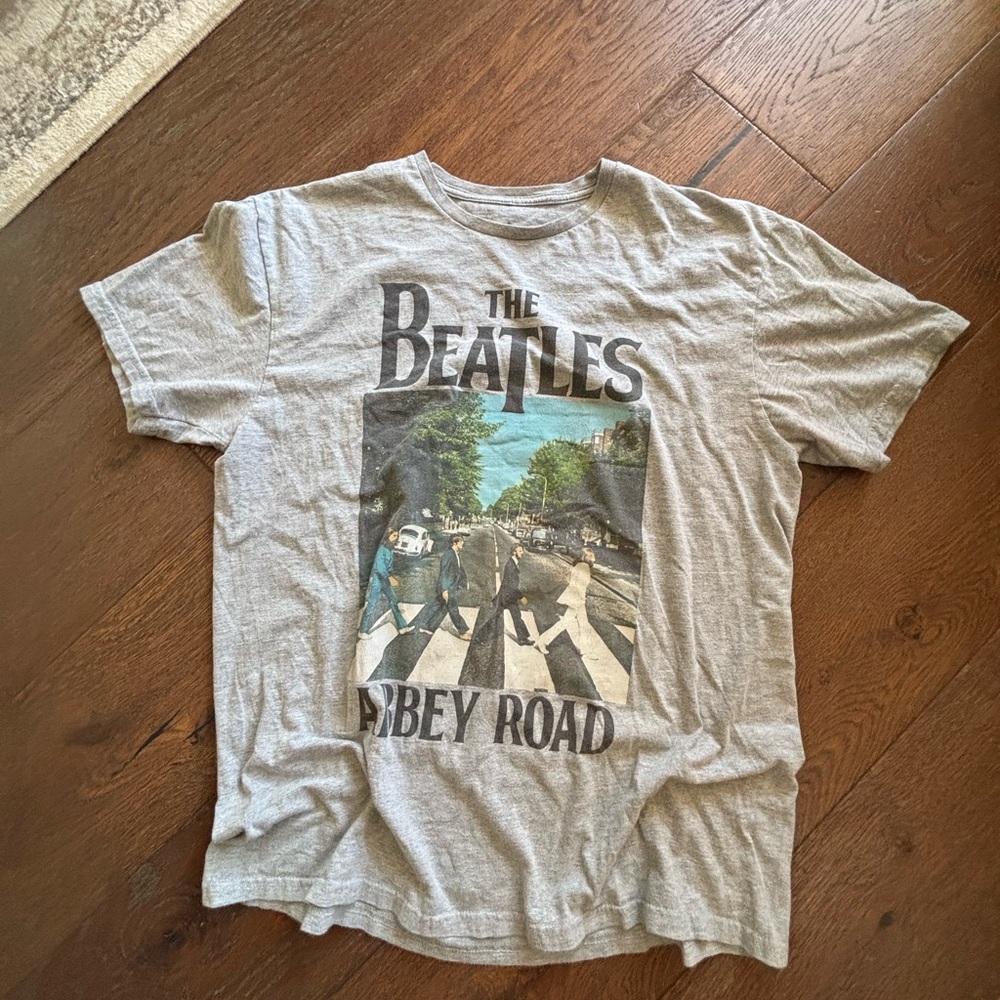 The Beatles Gray Abbey Road T-Shirt